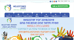 Desktop Screenshot of milestones-nursery.com